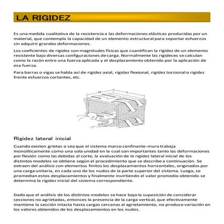 Rigidez tipos de estructuras