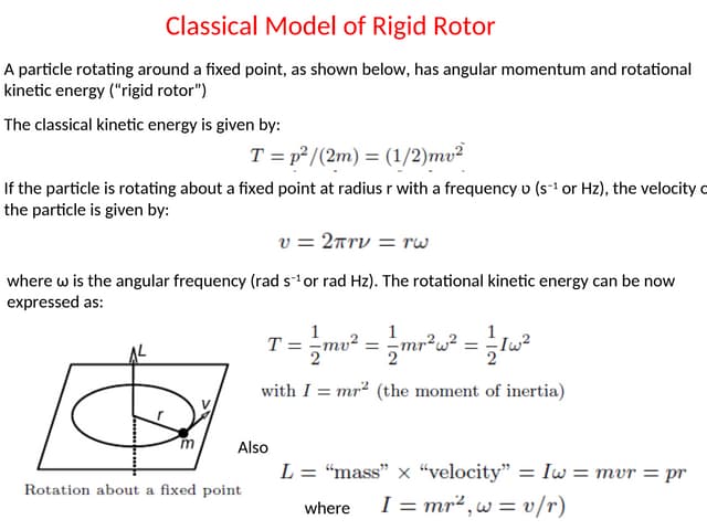Rigid rotators | PPTX