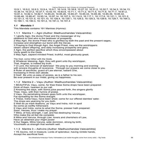 Rigveda meaning a1 c1