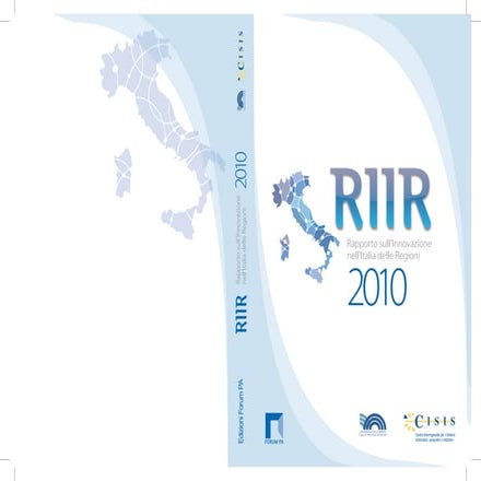 Rapporto sull'Innovazione nell'Italia delle Regioni 2010  