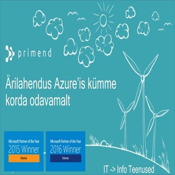 Praktiline Pilvekonverents - Äilahendus Azureis kümme korda odavamalt 