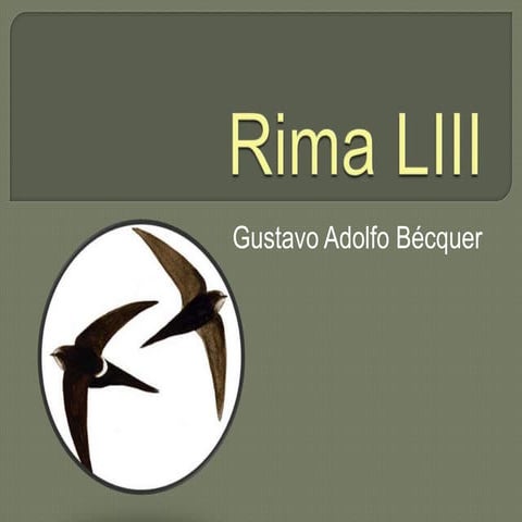 Rima liii de bécquer power point | PPTX