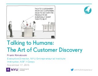 Talking to Humans at the Lean Startup Conference