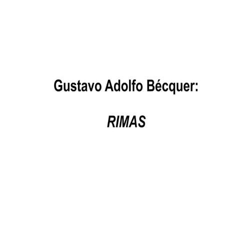 Rimas becquer