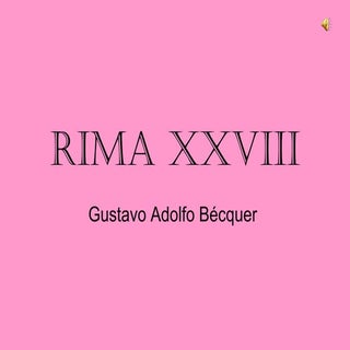 Rima XXIII becquer