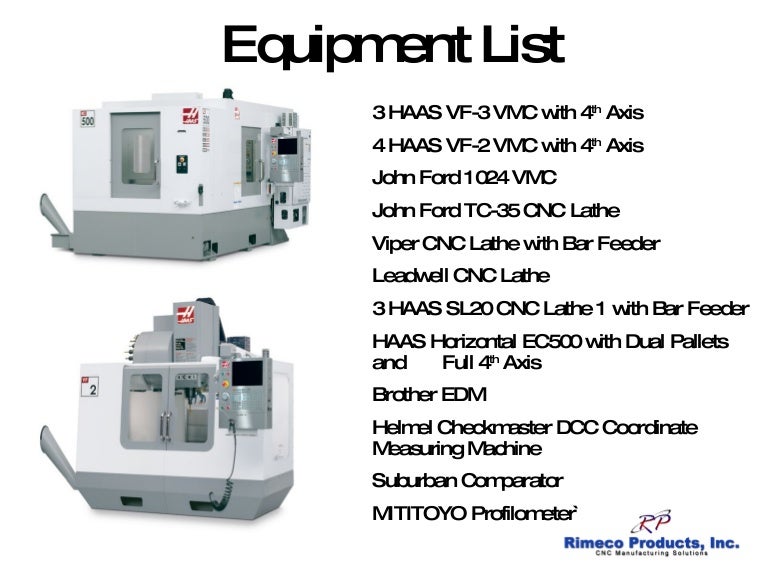 Rimeco Cnc Machining Assembly