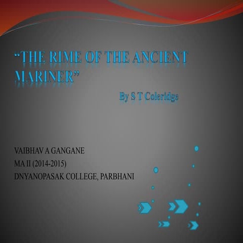 Rime of the Ancient Mariner