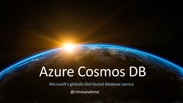 Azure cosmos db