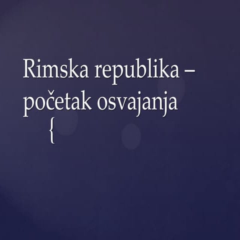 Rimska republika – početak osvajanja