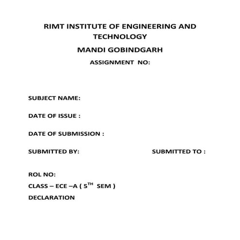 Rimt institute of engineering and technology