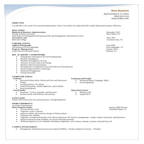 Bachelor of Business Administration