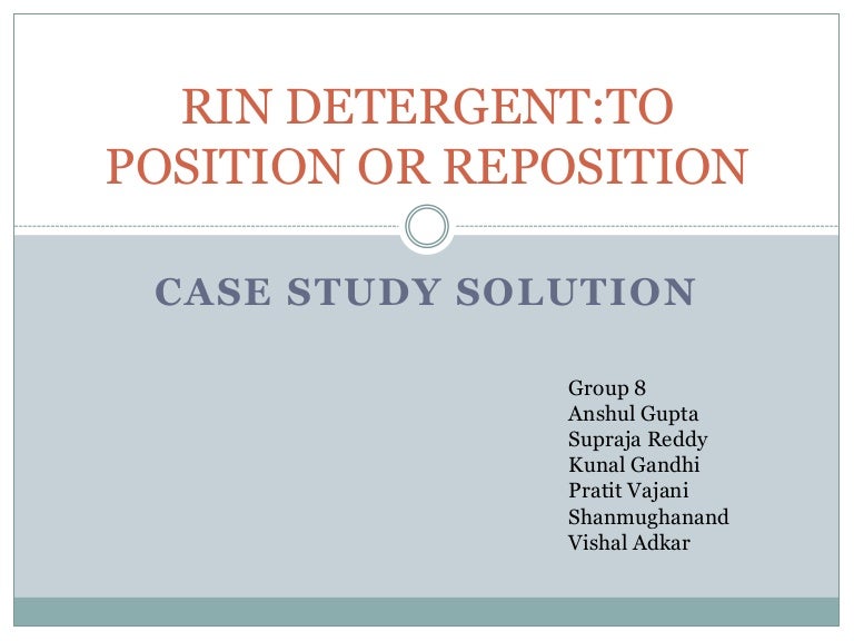 Rin detergent: to position or reposition solution image