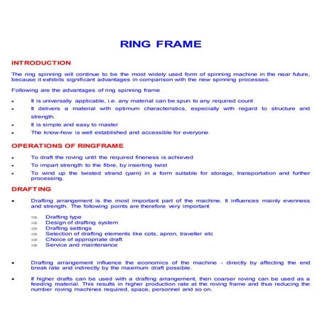 Ring frame 