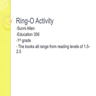Ring o activity