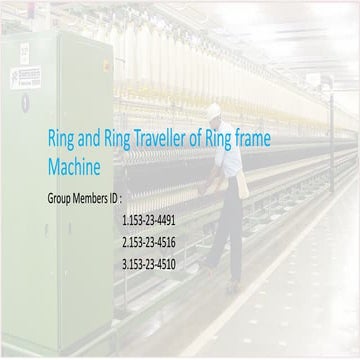 Ring and traveller of ring frame