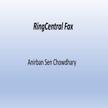 Ring central fax