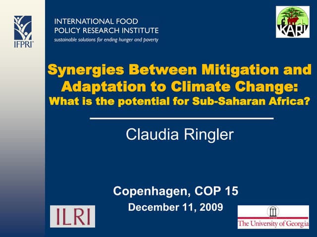 Synergies Between Mitigation and Ad...