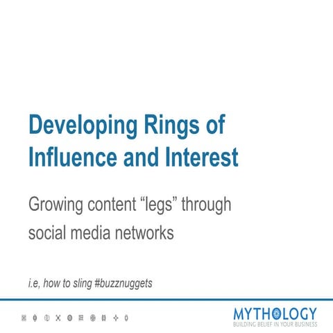 Rings of influence and interest   slinging buzz nuggets