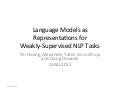 Language Models as Representations for Weakly-­Supervised NLP Tasks (CoNLL2011)