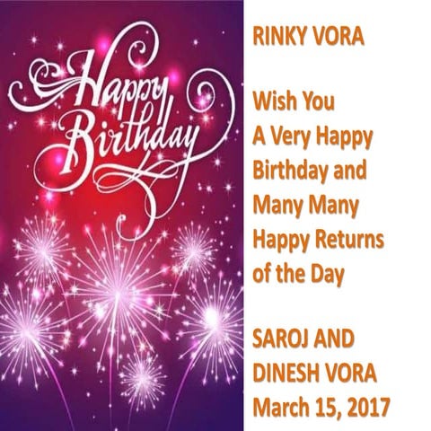 BIRTHDAY PRESENTATION 