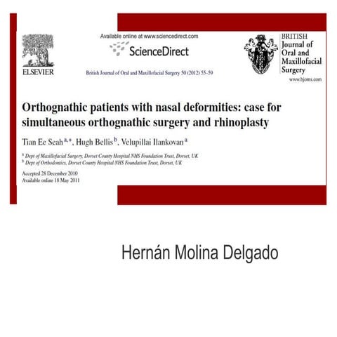 RINOPLASTIA CIRUGÍA ORTOGNÁTICA