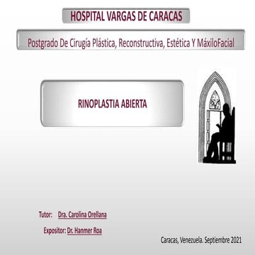 Rinoplastia abierta. por Hanmer Roa . 2021 | PPTX