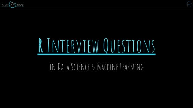 R interview questions