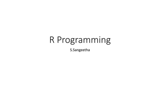 R Introduction
