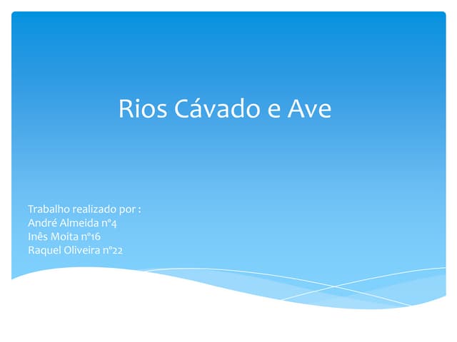 Rios Cávado e Ave
