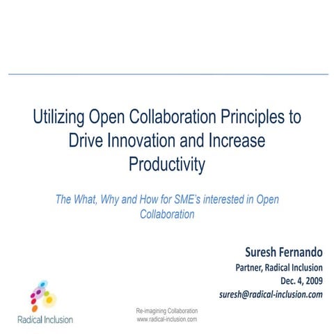 R I  Open Collaboration  Innovation