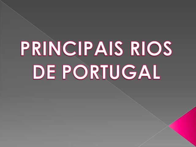 Principais rios de Portugal