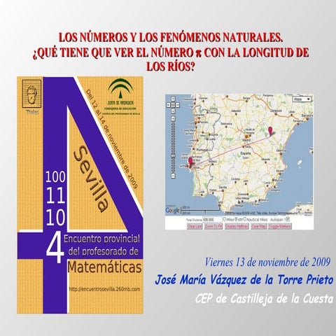 El número pi y la longitud de los ríos