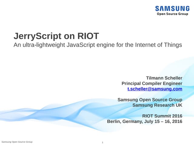 JerryScript on RIOT