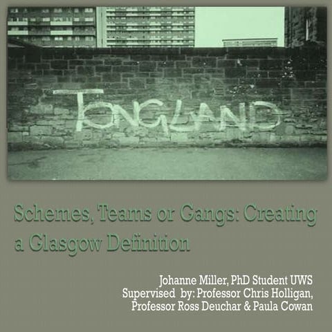 Riots, gangs and myth making