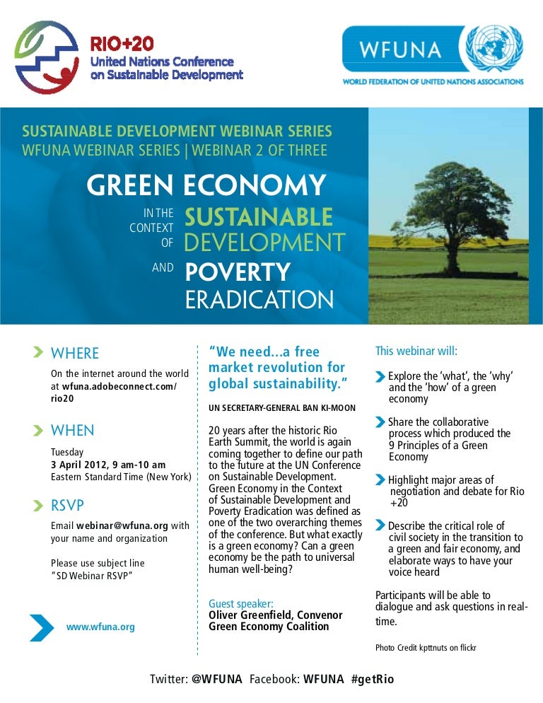 Wfuna Rio Green Economy Webinar Flyer
