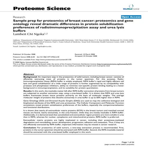 Ripa buffer - Invent Biotechnologies | DOCX
