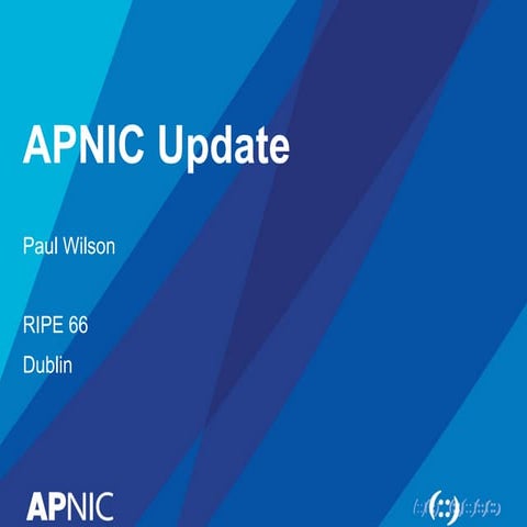 RIPE 66 - APNIC Update