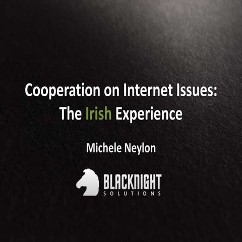 Public/Private Cooperation on Internet Issues: The Irish Experience