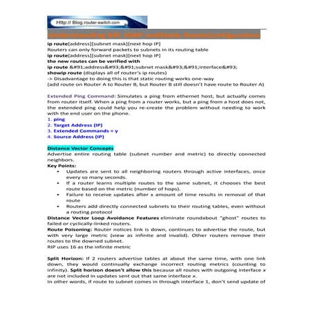 Ios interior routing_protocols | PDF