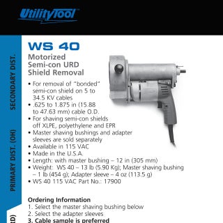 Ripley Utility Tool WS 40 Motorised...