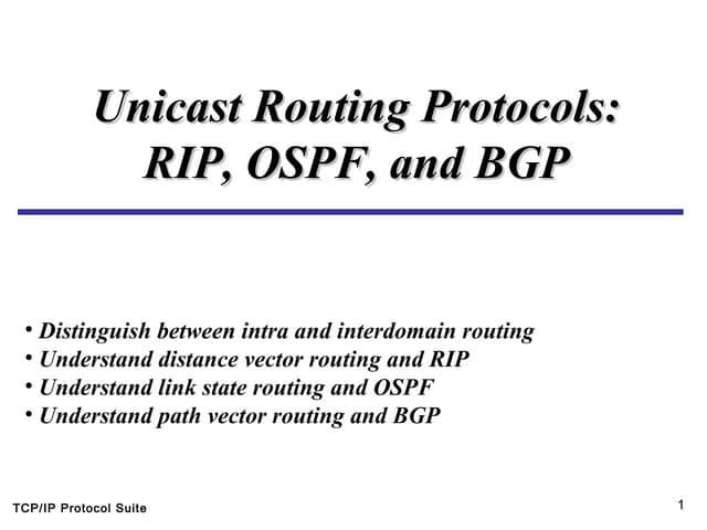 Rip ospf and bgp