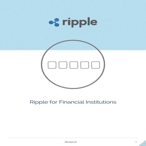 Ripple for Financial Institutions