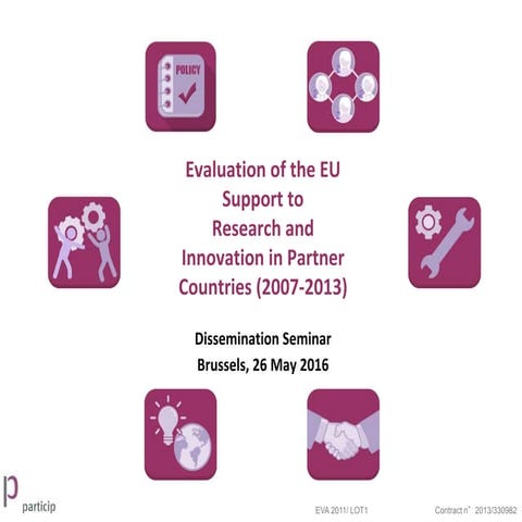 European Commission seminar. Evaluation of EU support to Research and Innovat...