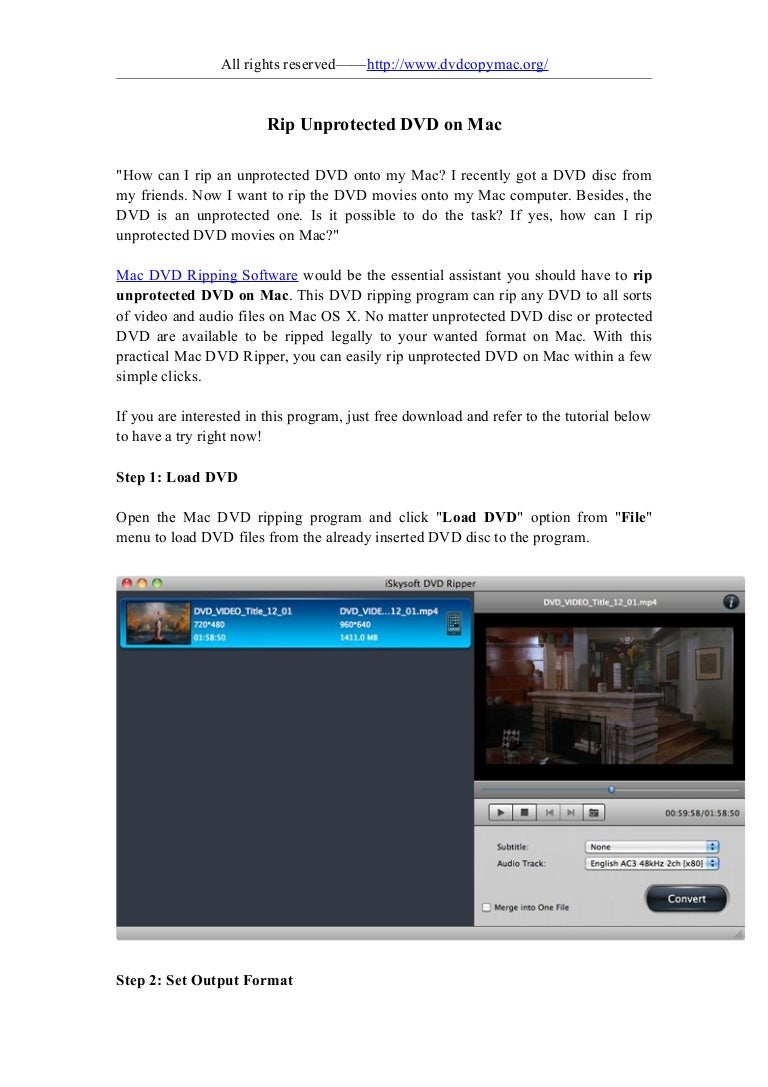How to download video from dvd onto mac computer