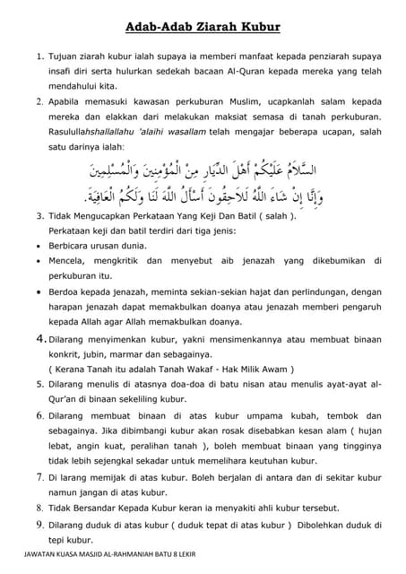 Kirim doa ahli kubur