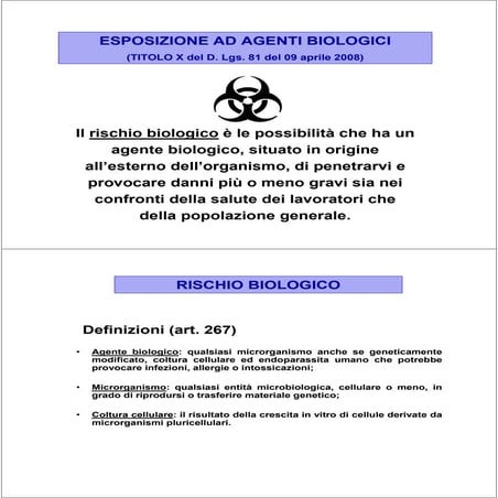 Seagruppo - Rischio biologico | PDF