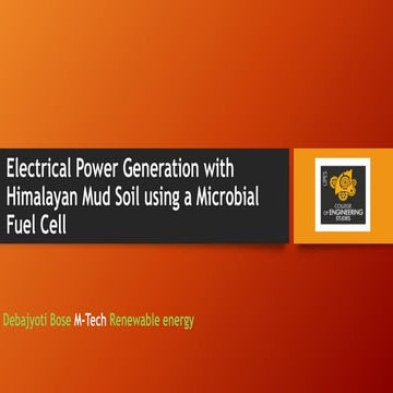 Microbial Fuel Cell Applications in Dehradun