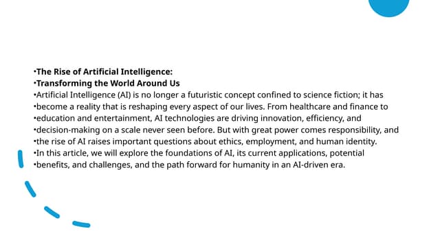 Rise of AI dmnbajh.  gafkjgkjhf h. hkahkh lk khakjhkj a