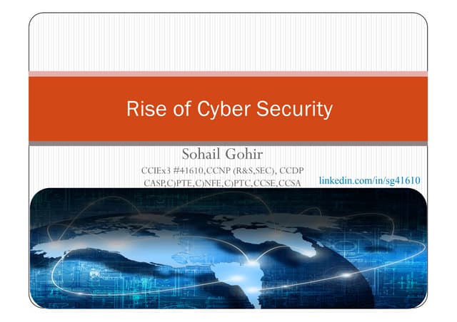 Rise of cyber security v0.1