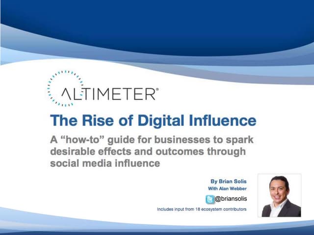 [Slides] The Rise of Digital Influe...